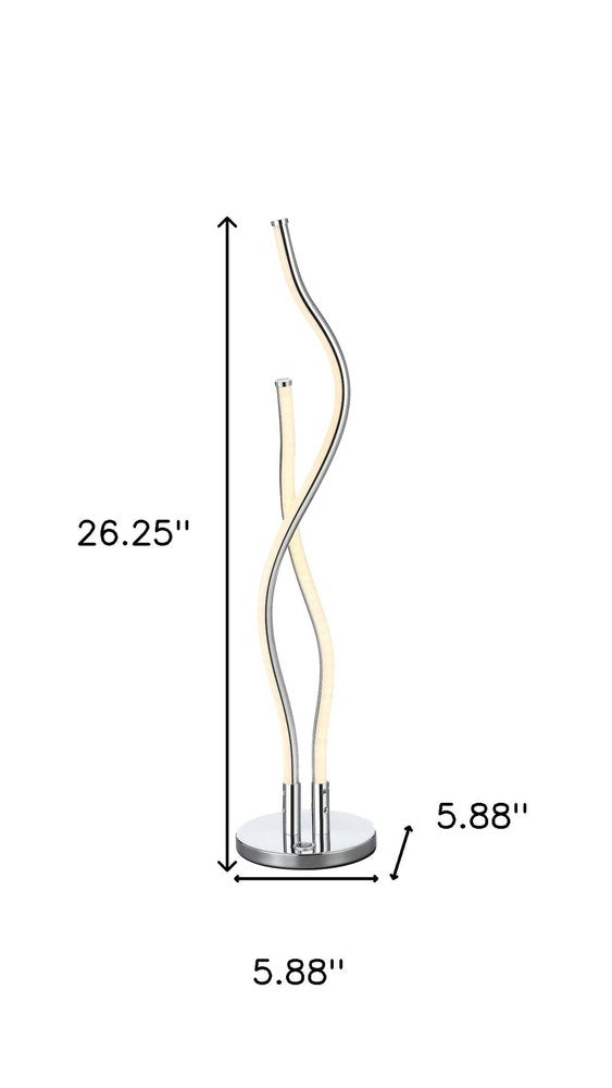 26" Silver Novelty Table Lamp
