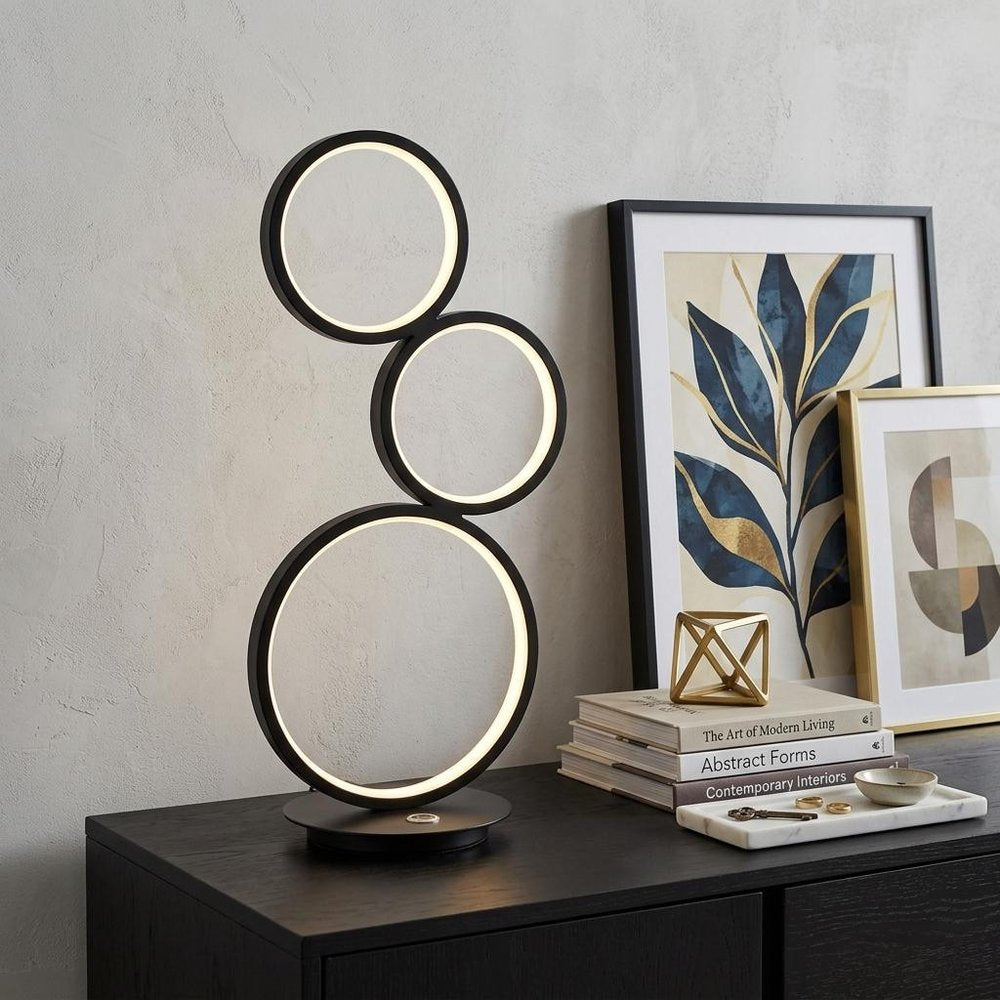 17" Black Novelty Table Lamp
