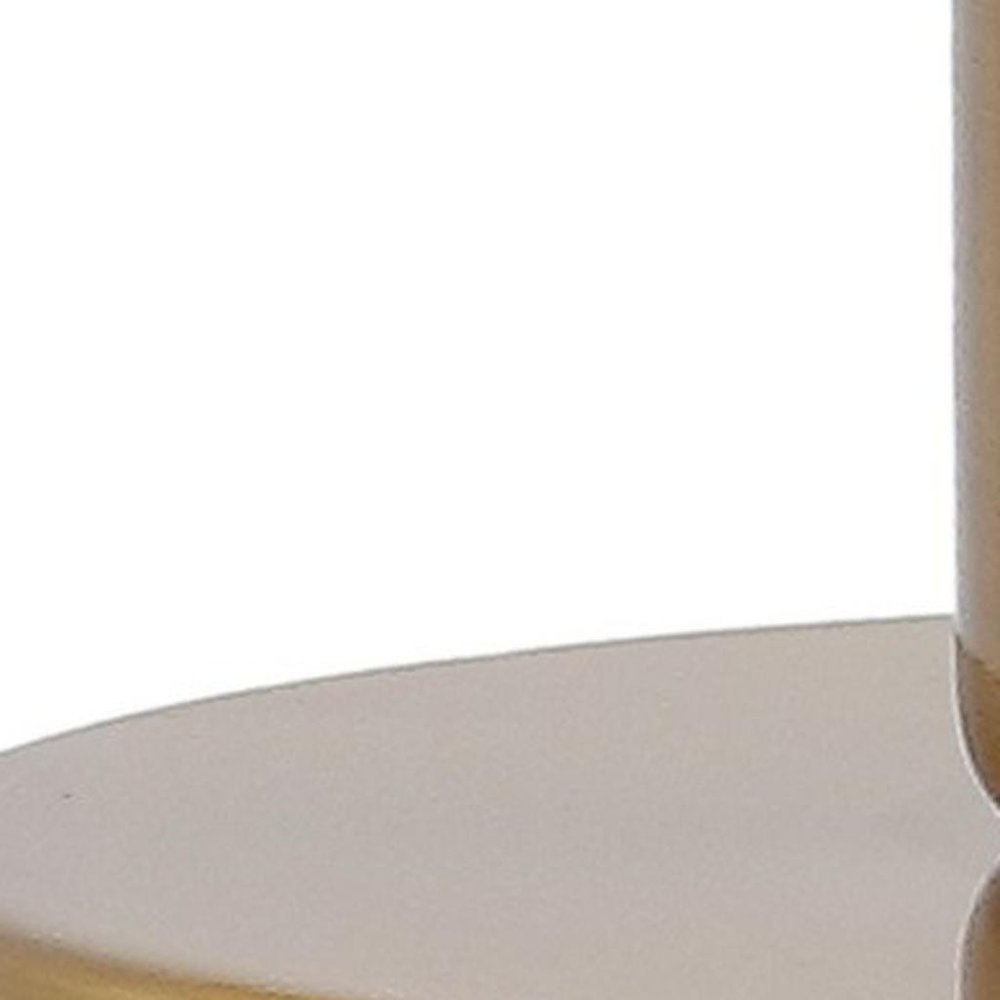 6" Gold Novelty USB Table Lamp With Dome Shade