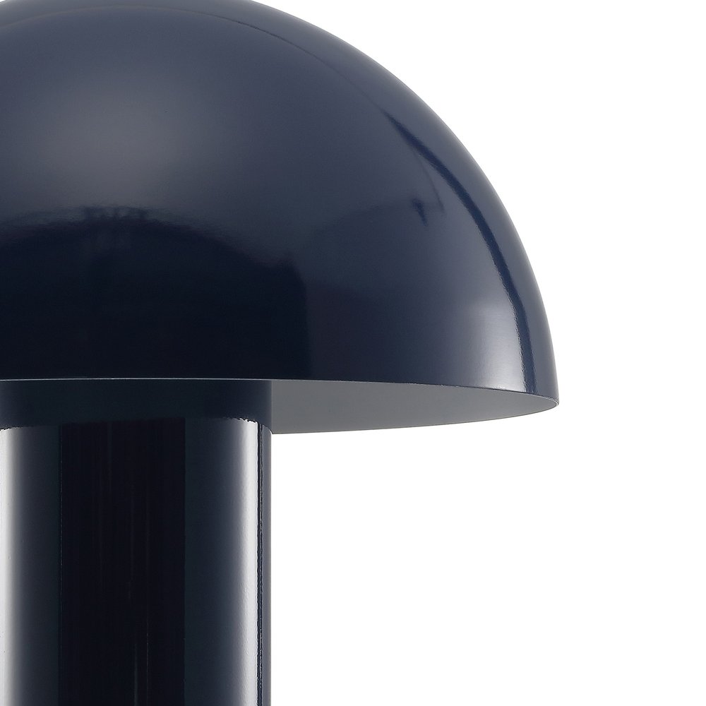 11" Blue Novelty USB Table Lamp With Globe Shade