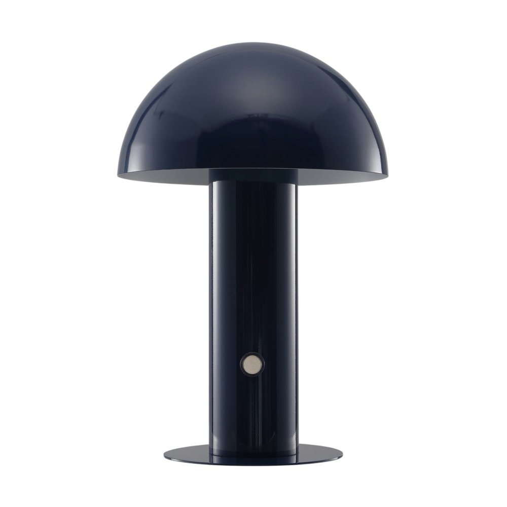 11" Blue Novelty USB Table Lamp With Globe Shade