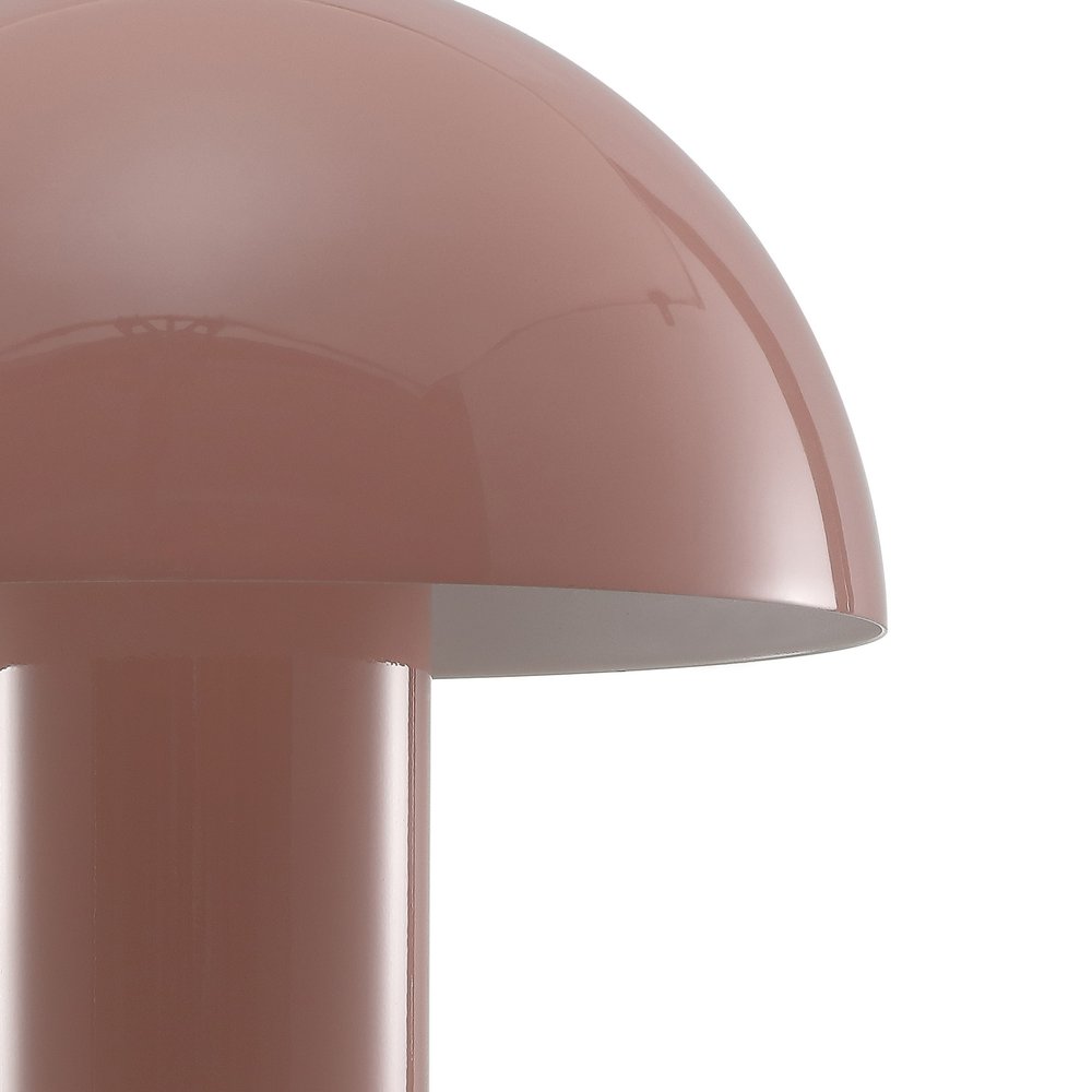 11" Pink Novelty USB Table Lamp With Globe Shade