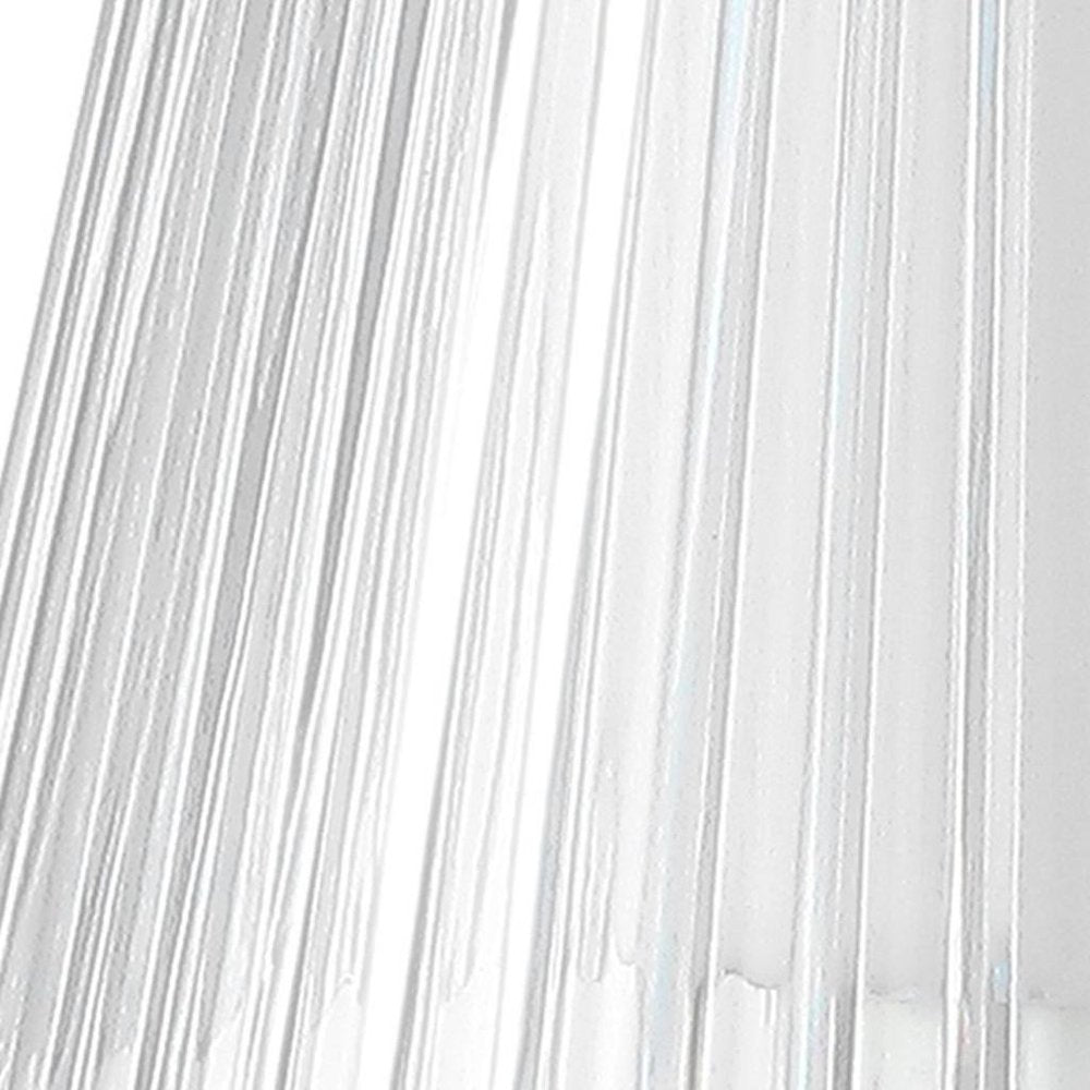 13" White USB Table Lamp With Empire Shade