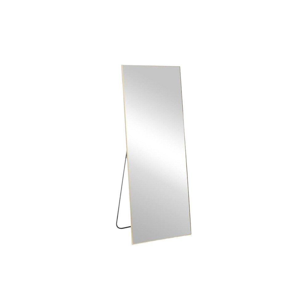 70" Gold Metal Wall Mounted Leaning And Freestanding Framed Standing Mirror