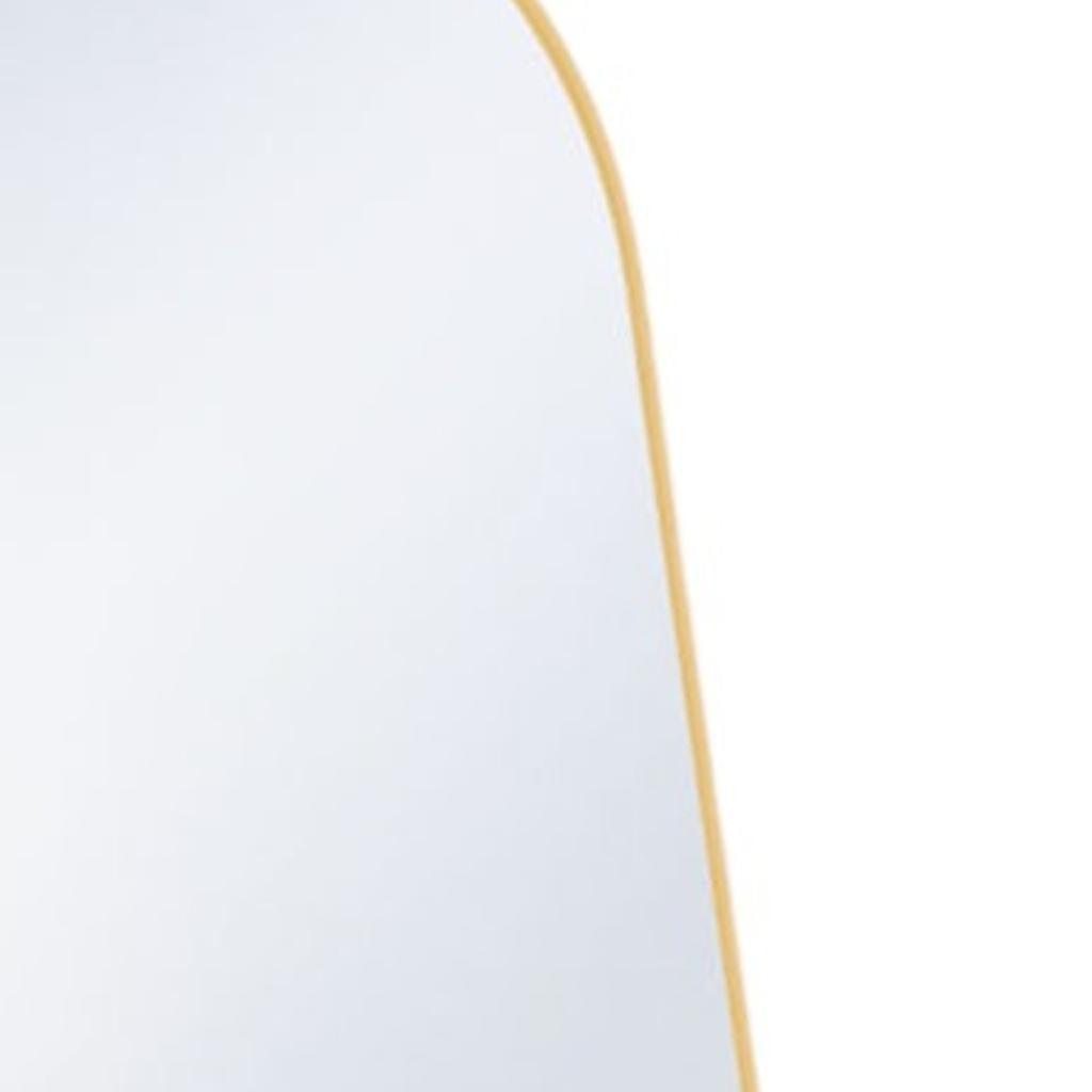 59" Gold Metal Arch Wall Mounted Leaning And Freestanding Framed Full Length Mirror