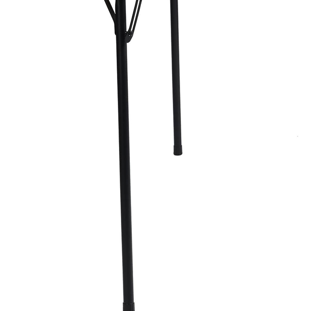 34" Black Wood and Iron Folding Square Card Table