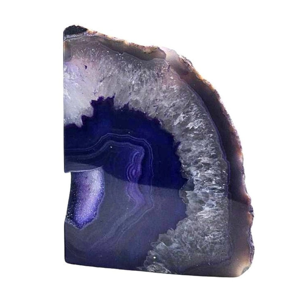 8" Purple Glass Crystal