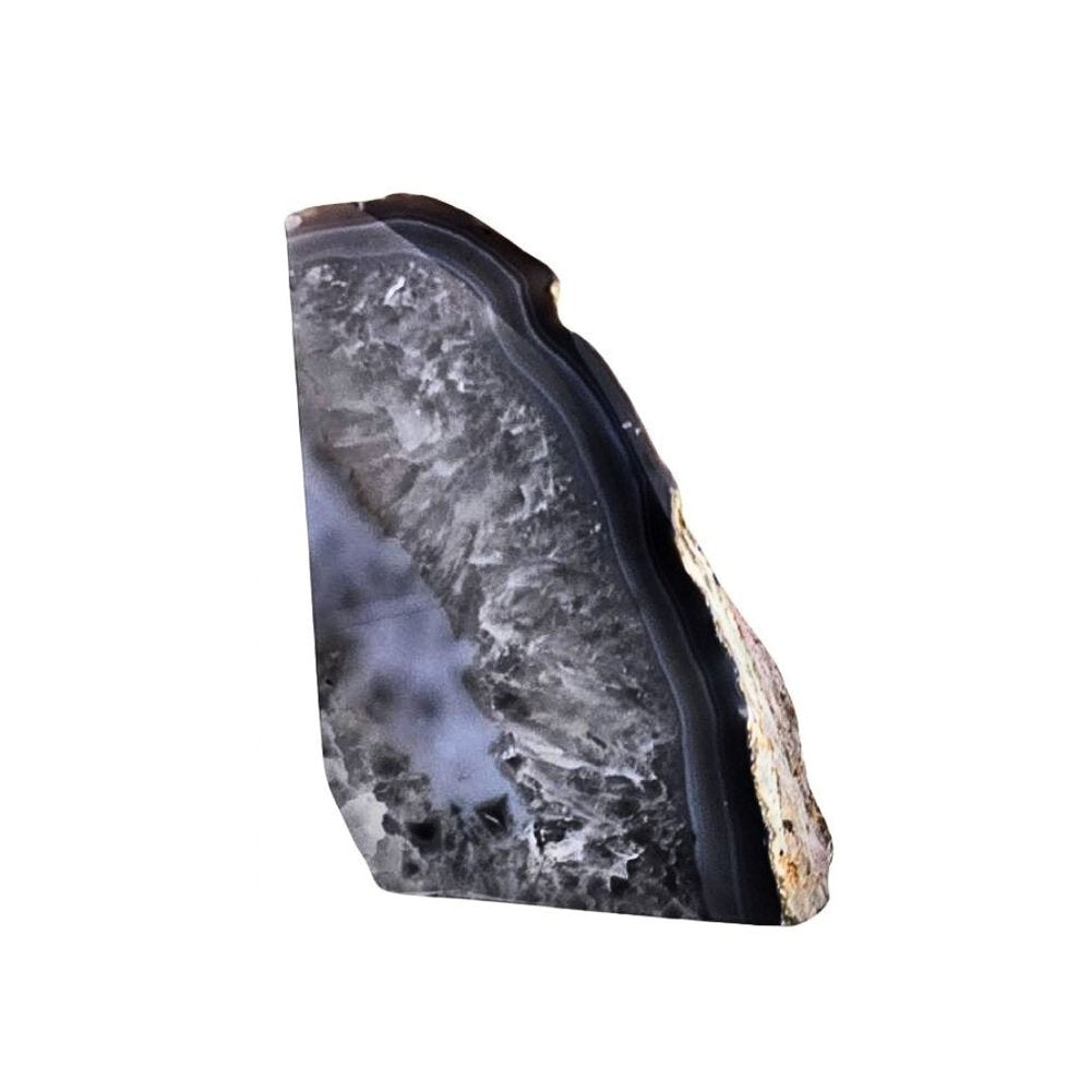 7" Gray Glass Crystal