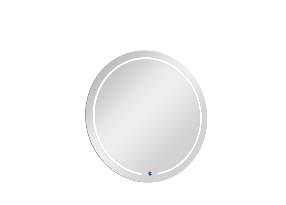39" Clear Round Lighted Frameless Bathroom Vanity Mirror