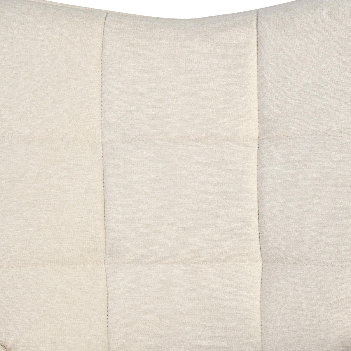 23" Beige and Natural Tufted Chenille and Solid Wood Wingback Chair