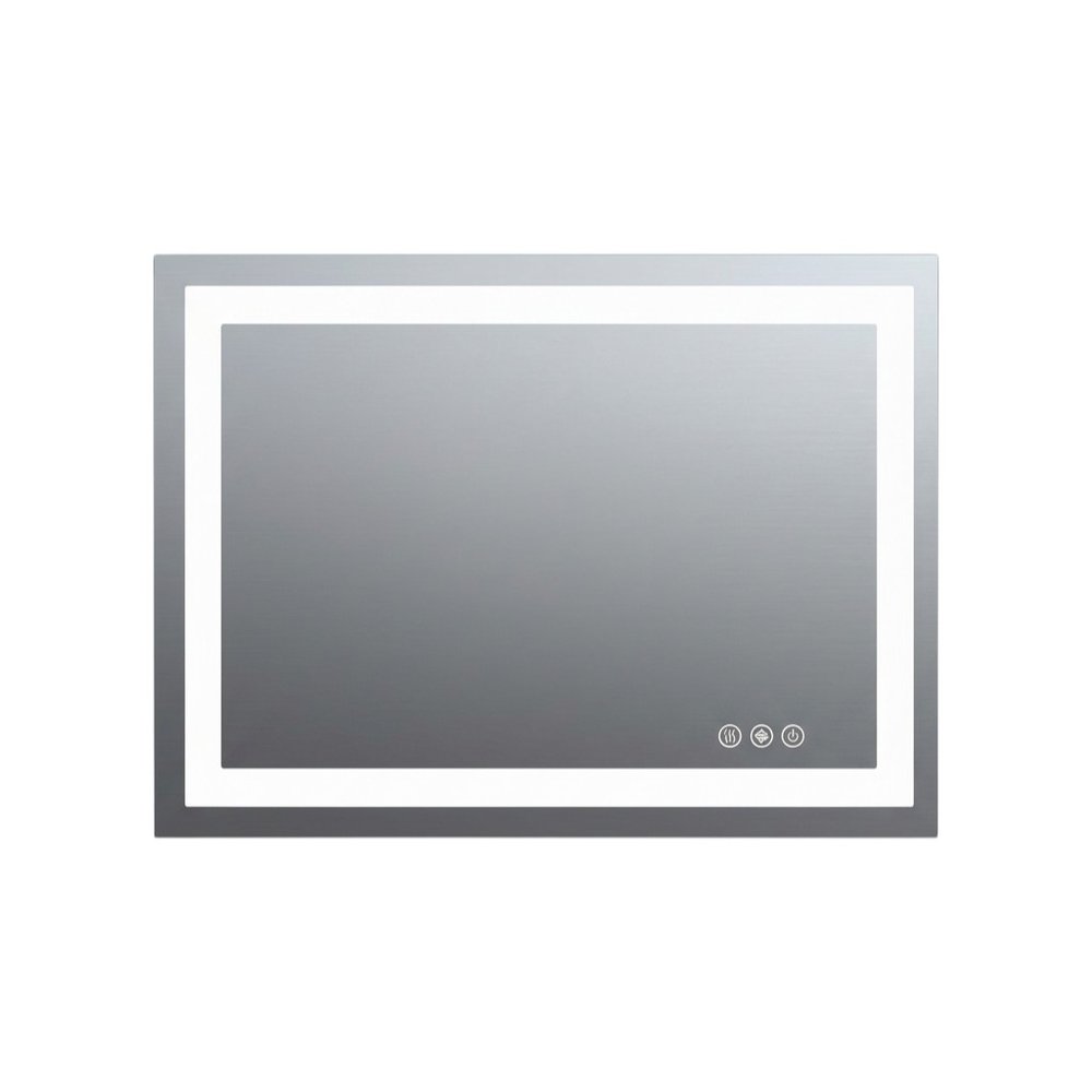 28" Lighted Frameless Bathroom Vanity Mirror