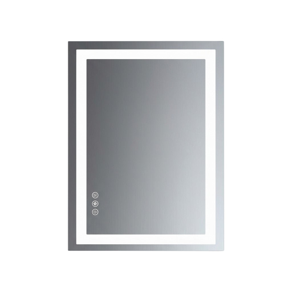 28" Lighted Frameless Bathroom Vanity Mirror