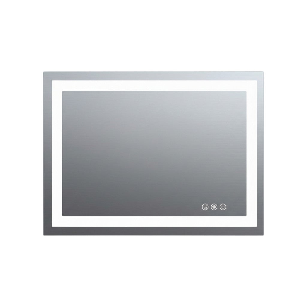 36" Lighted Frameless Bathroom Vanity Mirror