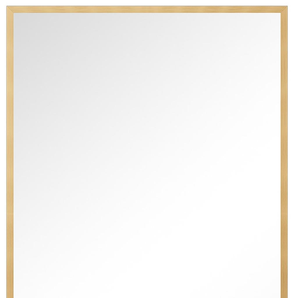 36" Gold Metal Framed Bathroom Vanity Mirror