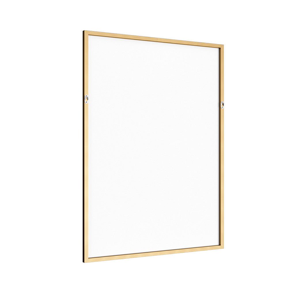 36" Gold Metal Framed Bathroom Vanity Mirror