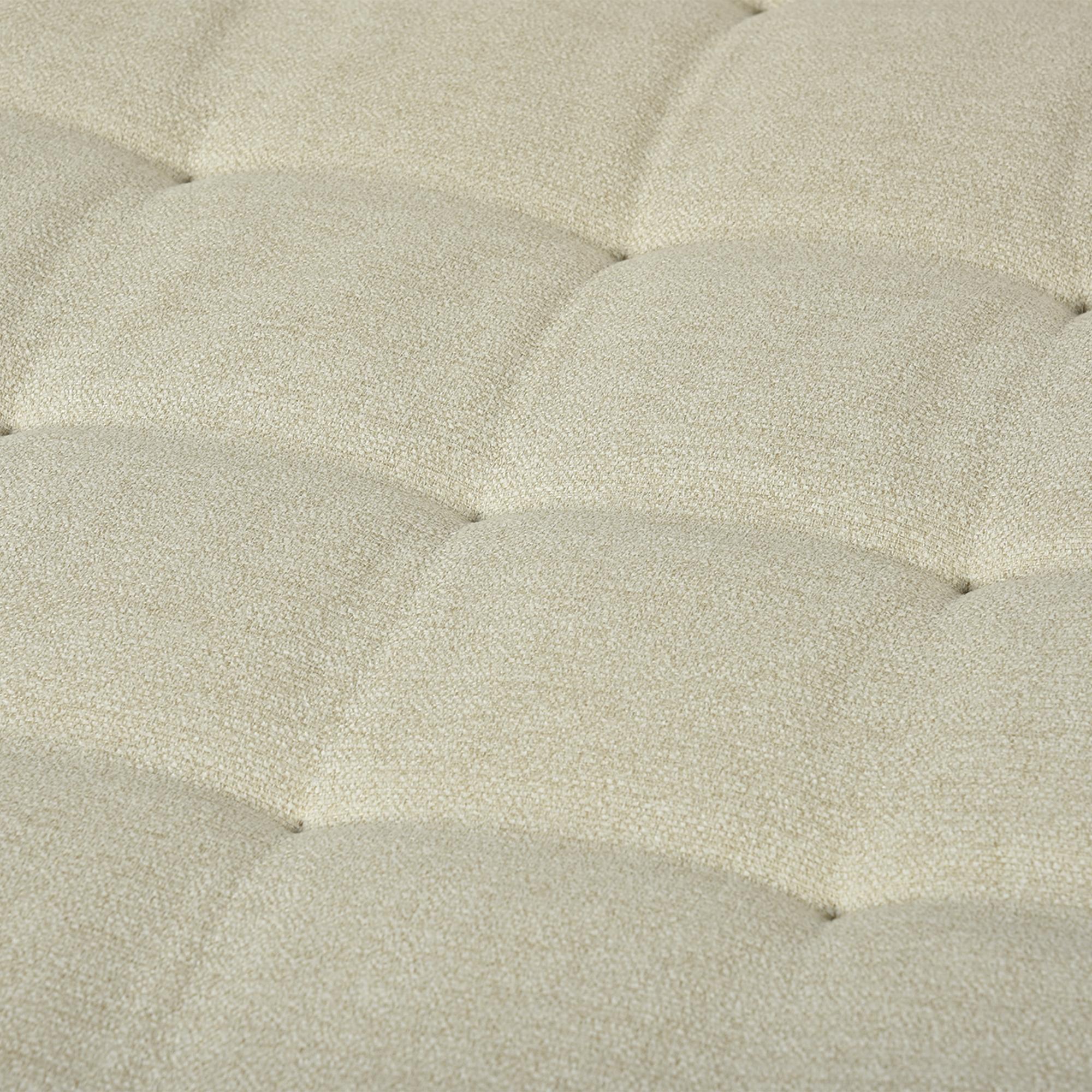 77" Beige Upholstered Convertible Futon Sleeper Sofa