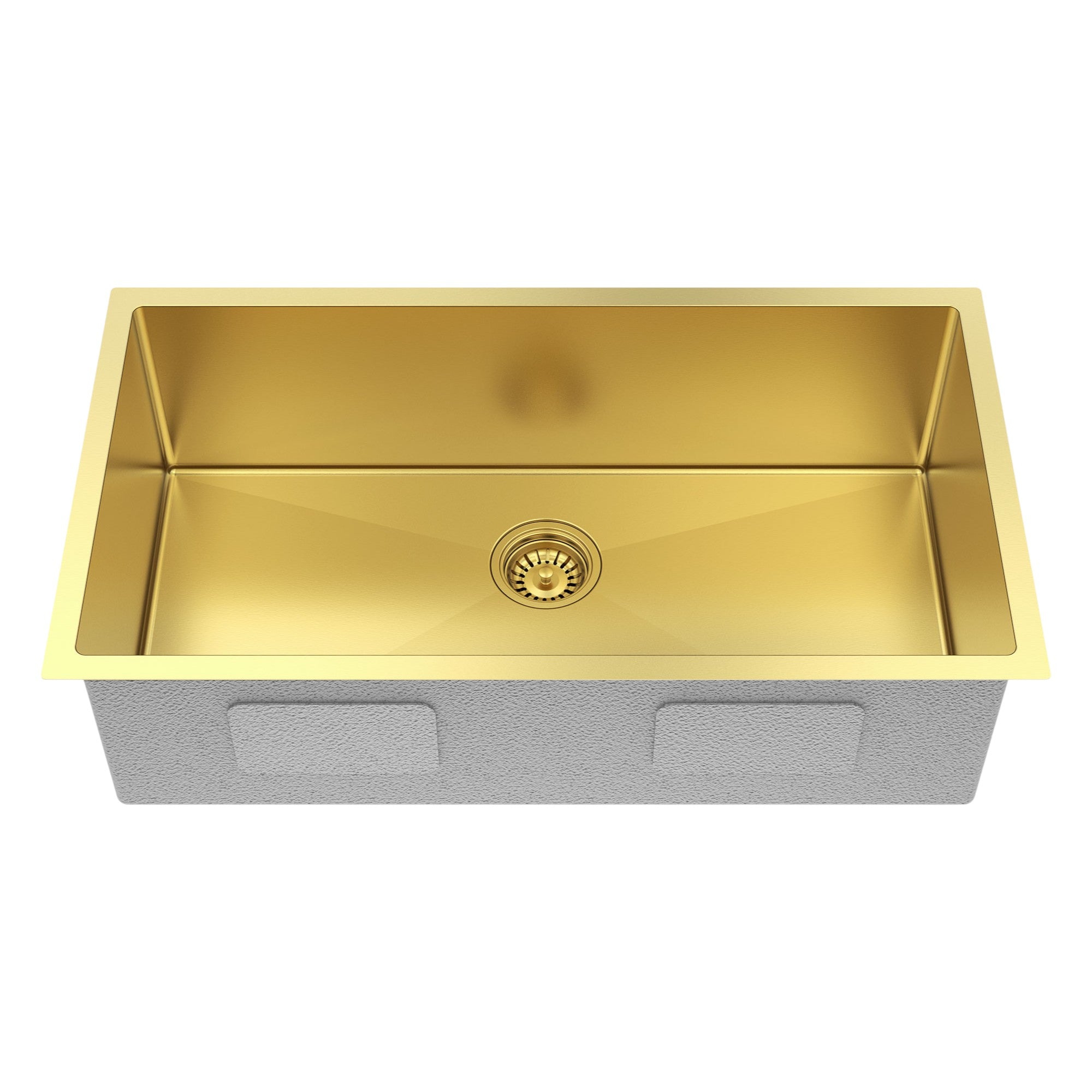 9" X 30" Gold Stainless Steel Undermount Kitchen Sink