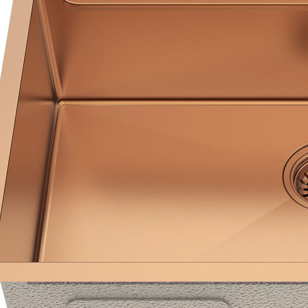 9" X 30" Gold Stainless Steel Undermount Kitchen Sink