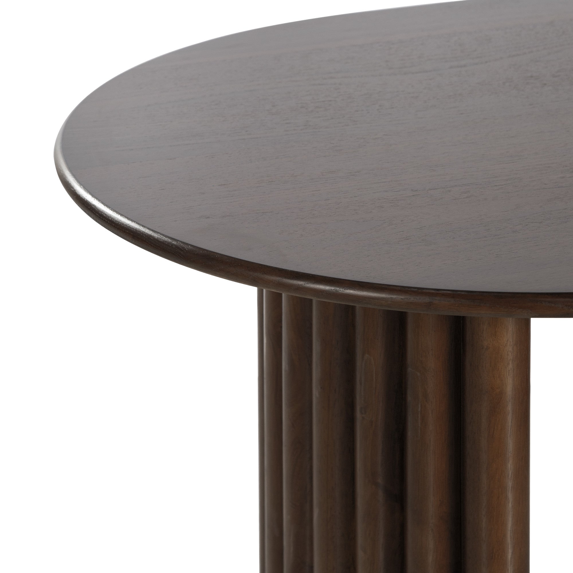 67" Walnut Solid Wood Double Pedestal Base Oval Dining Table