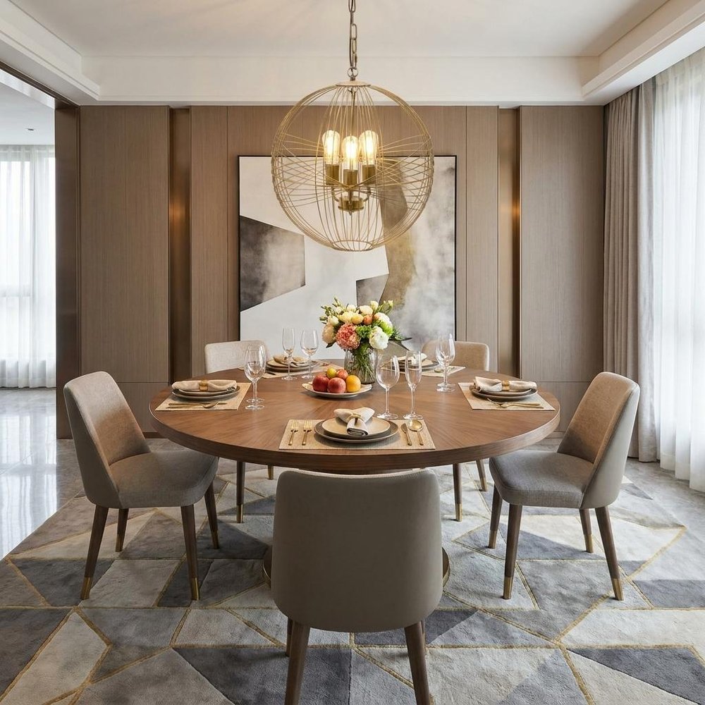 Gold Iron Sphere Ceiling Light