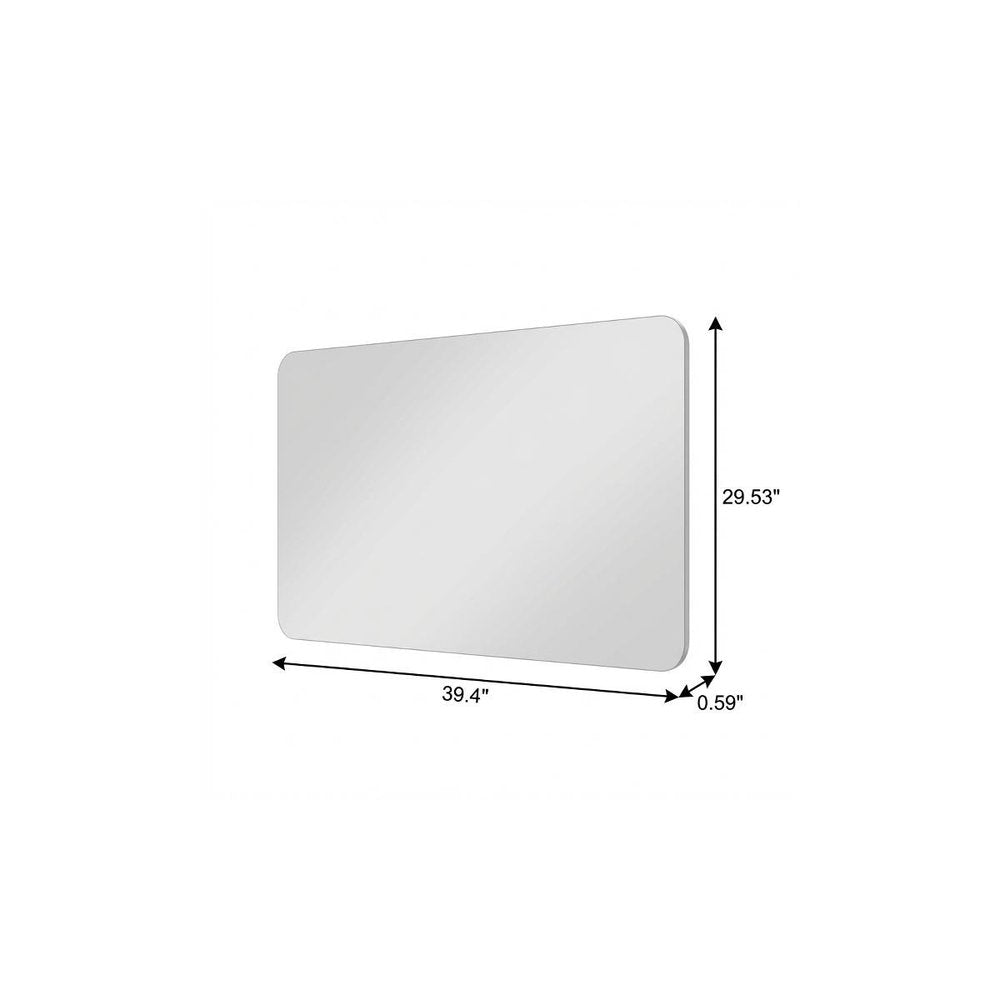 30" Frameless Bathroom Vanity Mirror