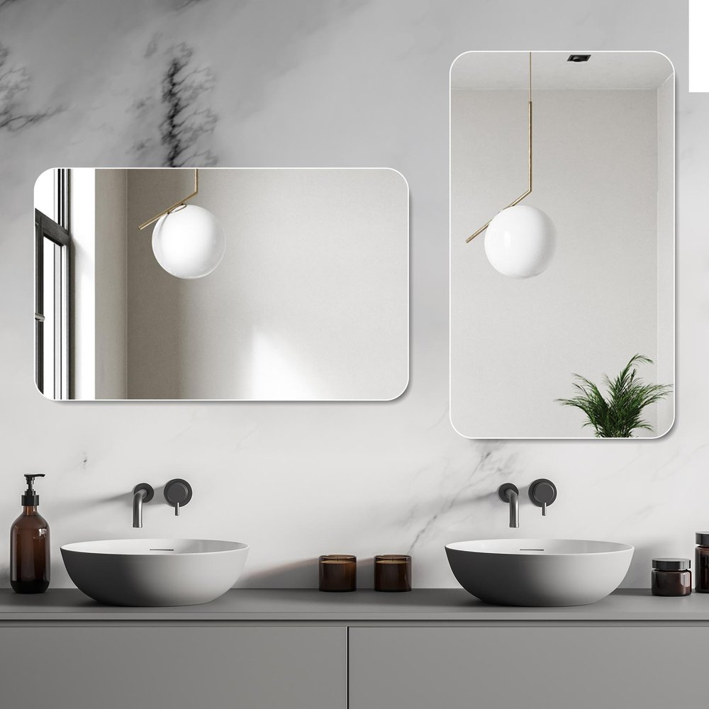 30" Frameless Bathroom Vanity Mirror