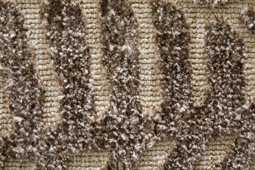 9' X 13' Taupe And Tan Animal Print Area Rug