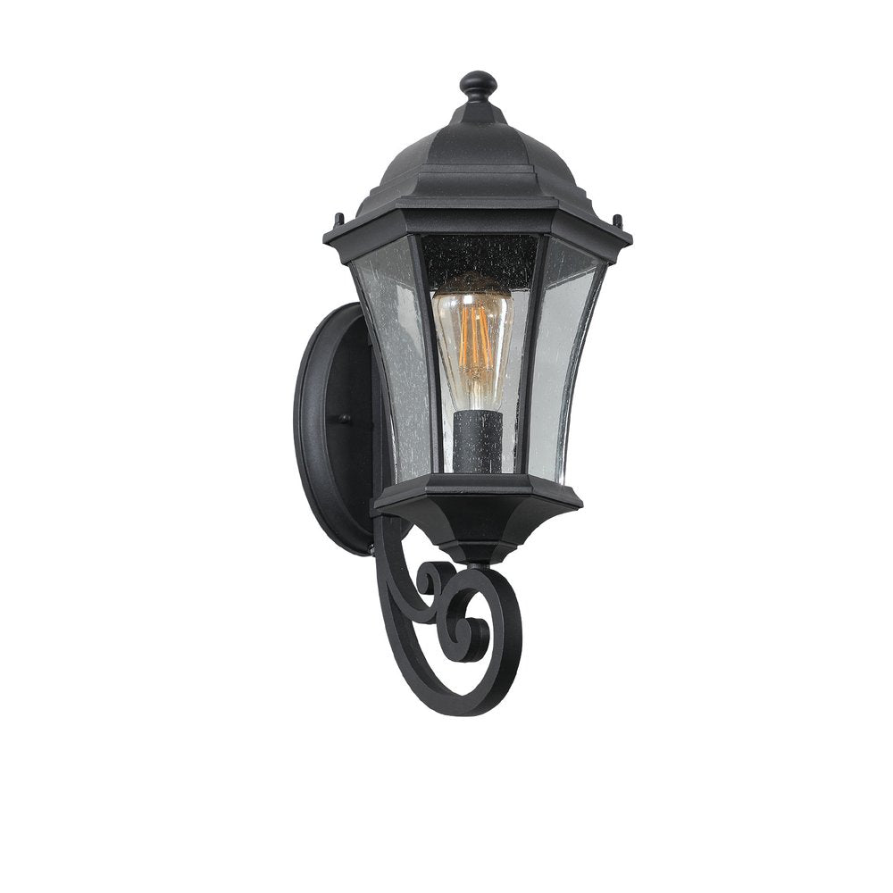 Black Transparent Outdoor Hanging Light With Clear Shades
