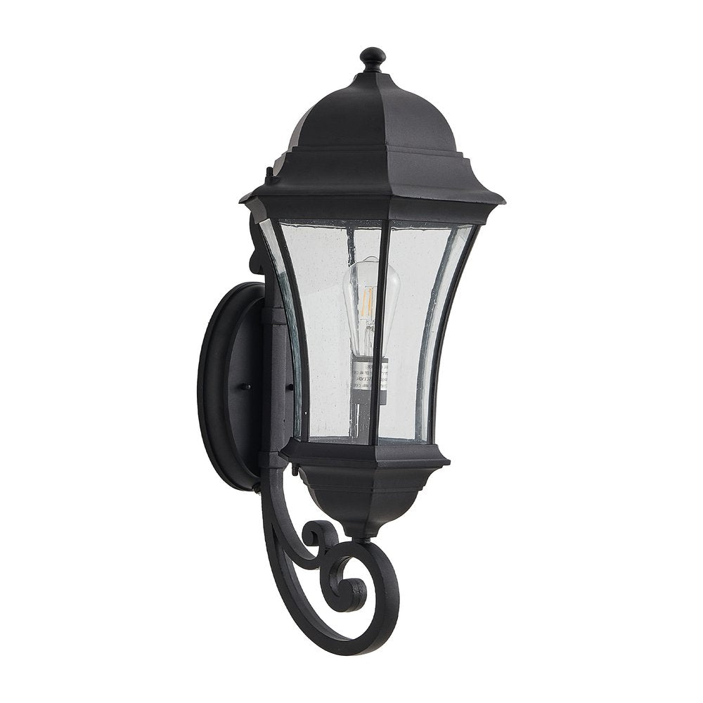 Black Transparent Outdoor Hanging Light With Clear Shades