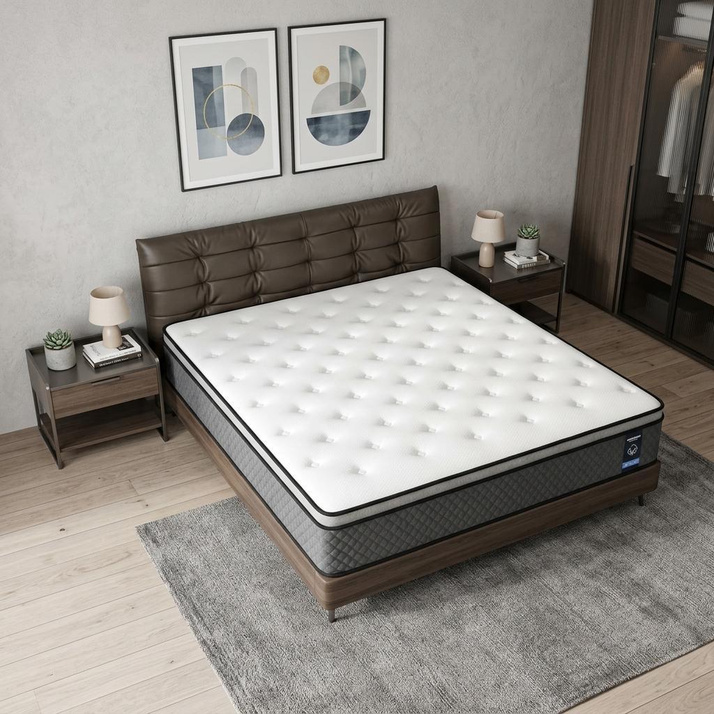 12" Queen Foam Medium Hybrid Mattress