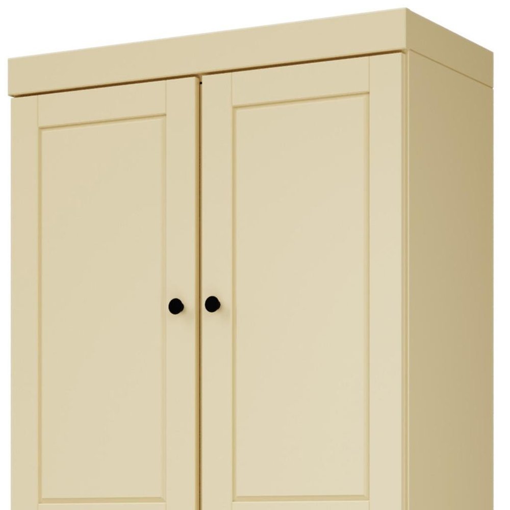 72" Aqua Solid Wood Four Door Pantry Or Storage Closet