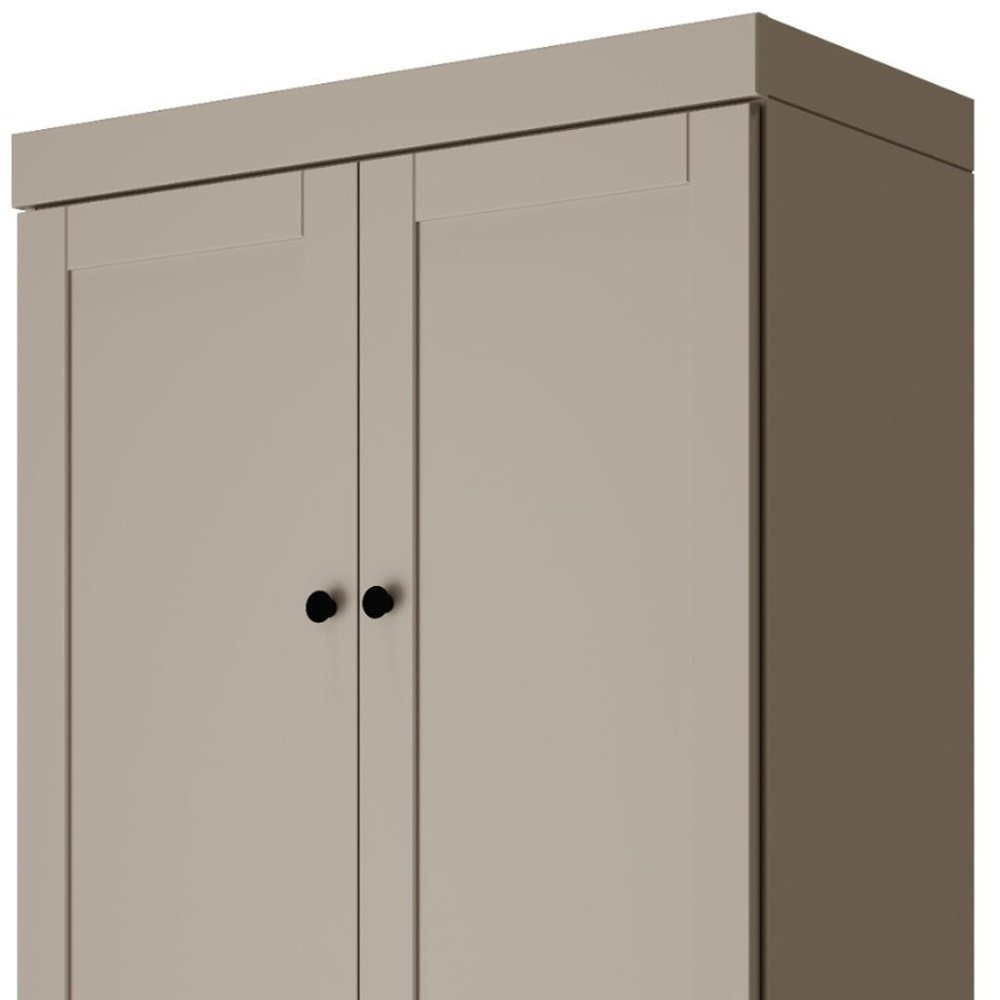 72" Teal Blue Solid Wood Four Door Pantry Or Storage Closet