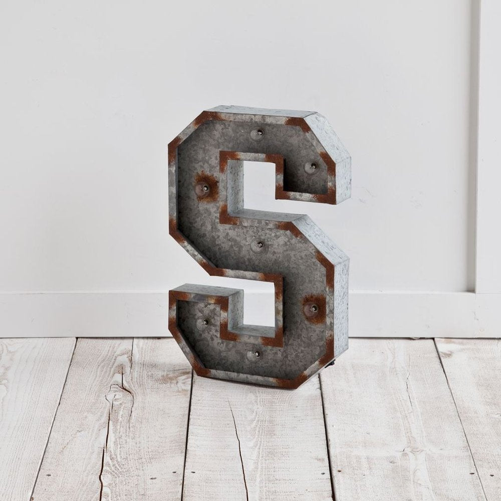 10" X 8" Gray words Metal Wall Decor
