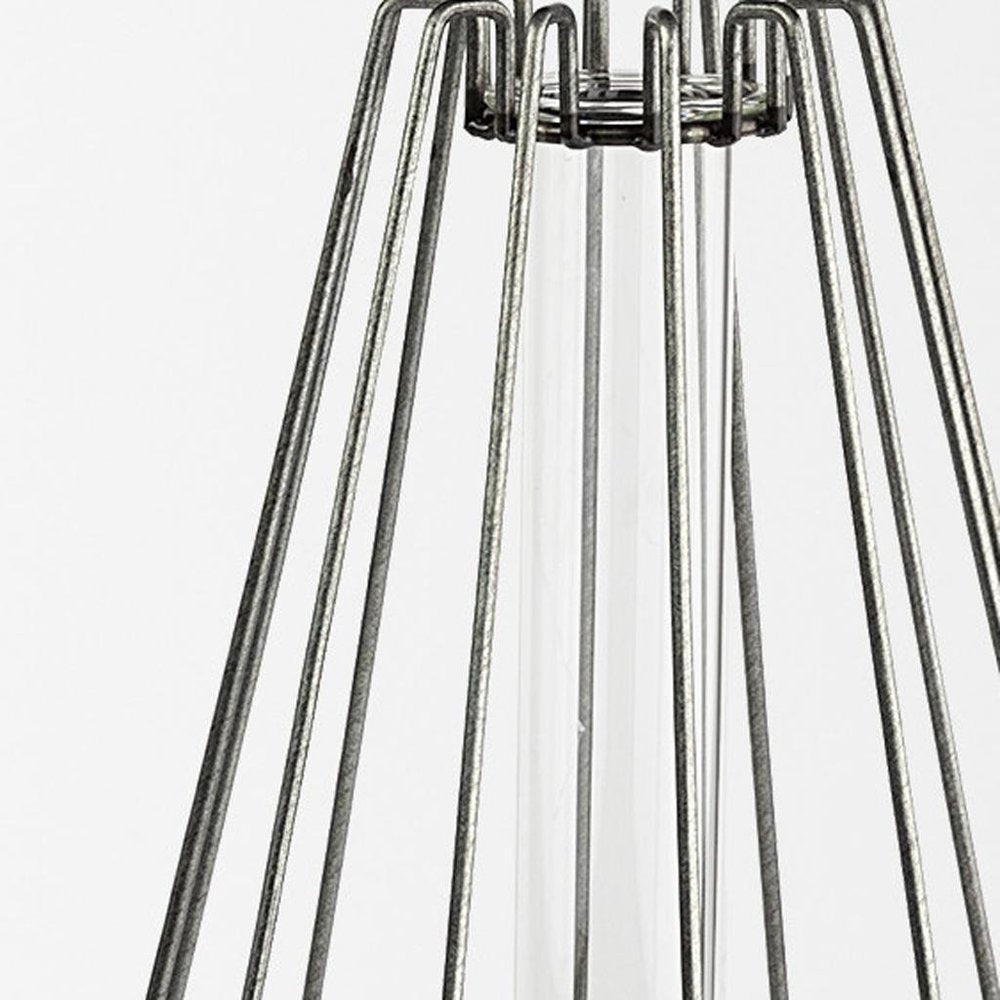 12" Gray Glass Glass Tube