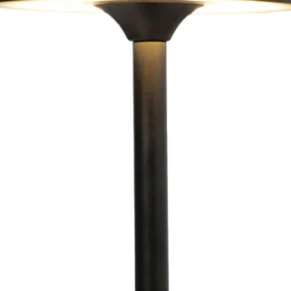 11" Black Round Desk Lamp