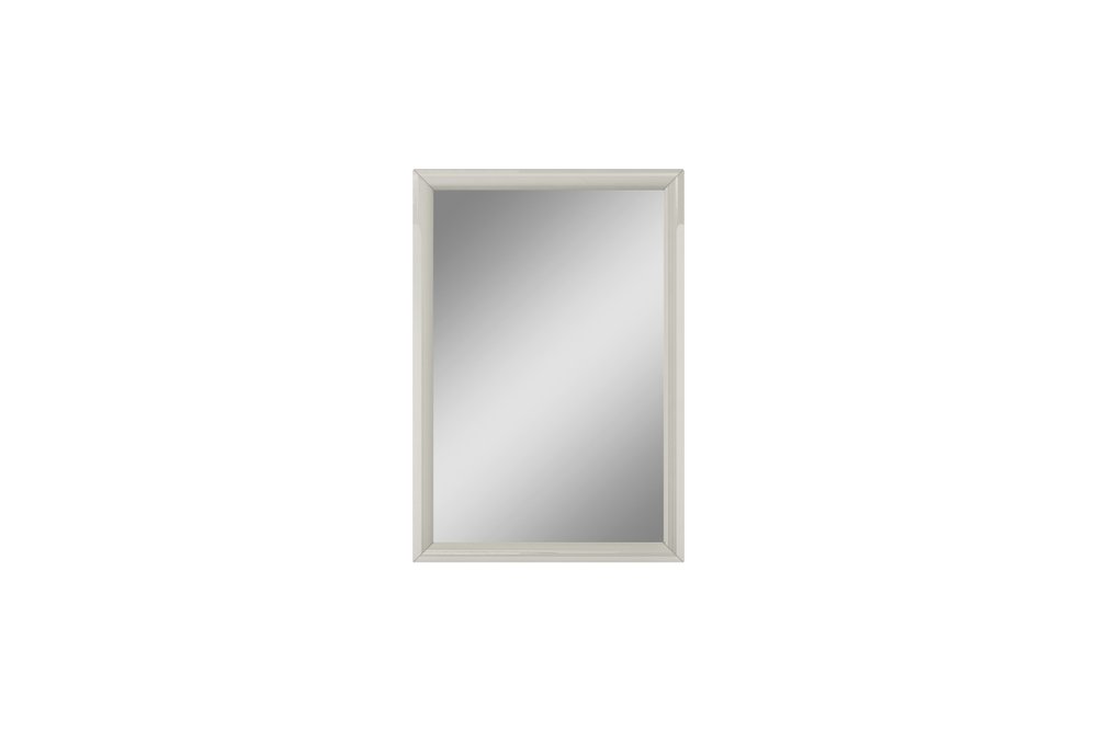 47" Light Gray Wood Framed Dresser Mirror