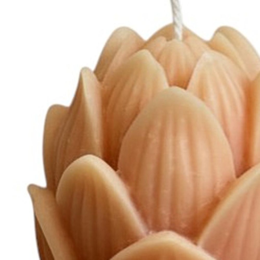 2" Orange Citrus Scented Dimensional Flower Candle