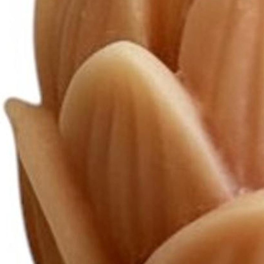 2" Orange Unscented Dimensional Flower Candle