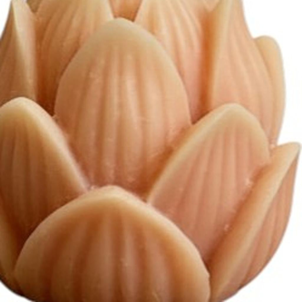 2" Orange Honeysuckle And Jasmine Scented Dimensional Flower Candle