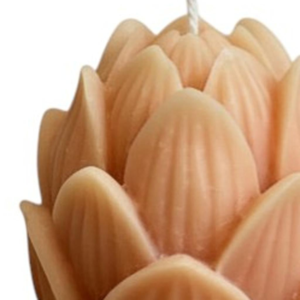 2" Orange Vanilla Scented Dimensional Flower Candle