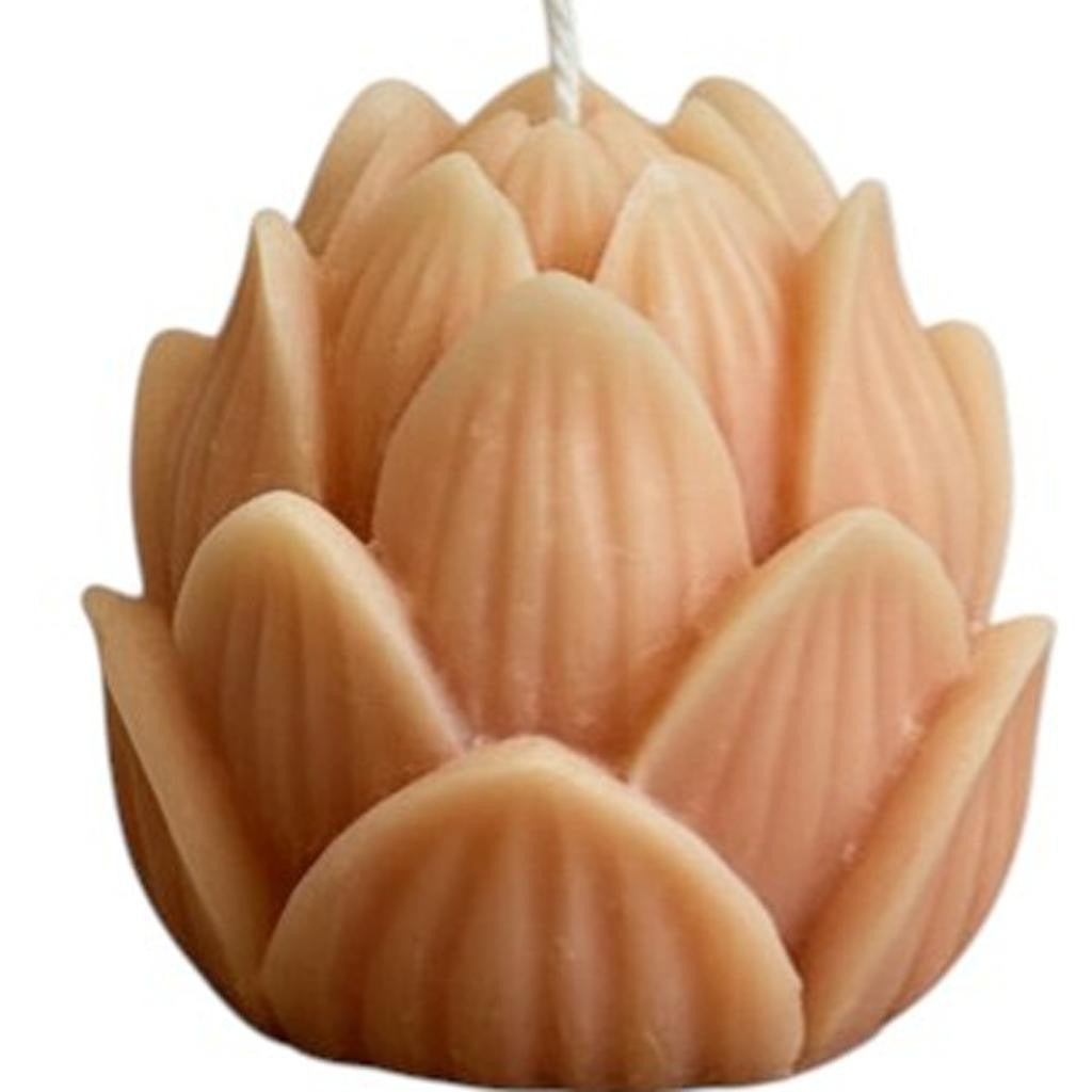2" Orange Vanilla Scented Dimensional Flower Candle
