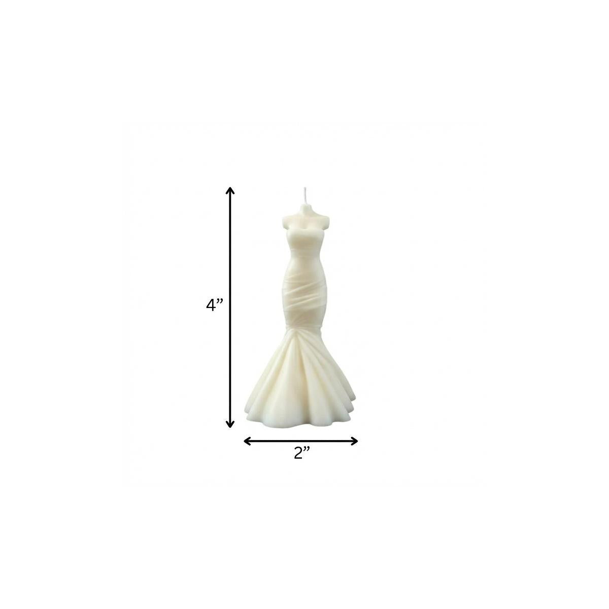 4" Ivory Peony Scented Dimensional Form Candle