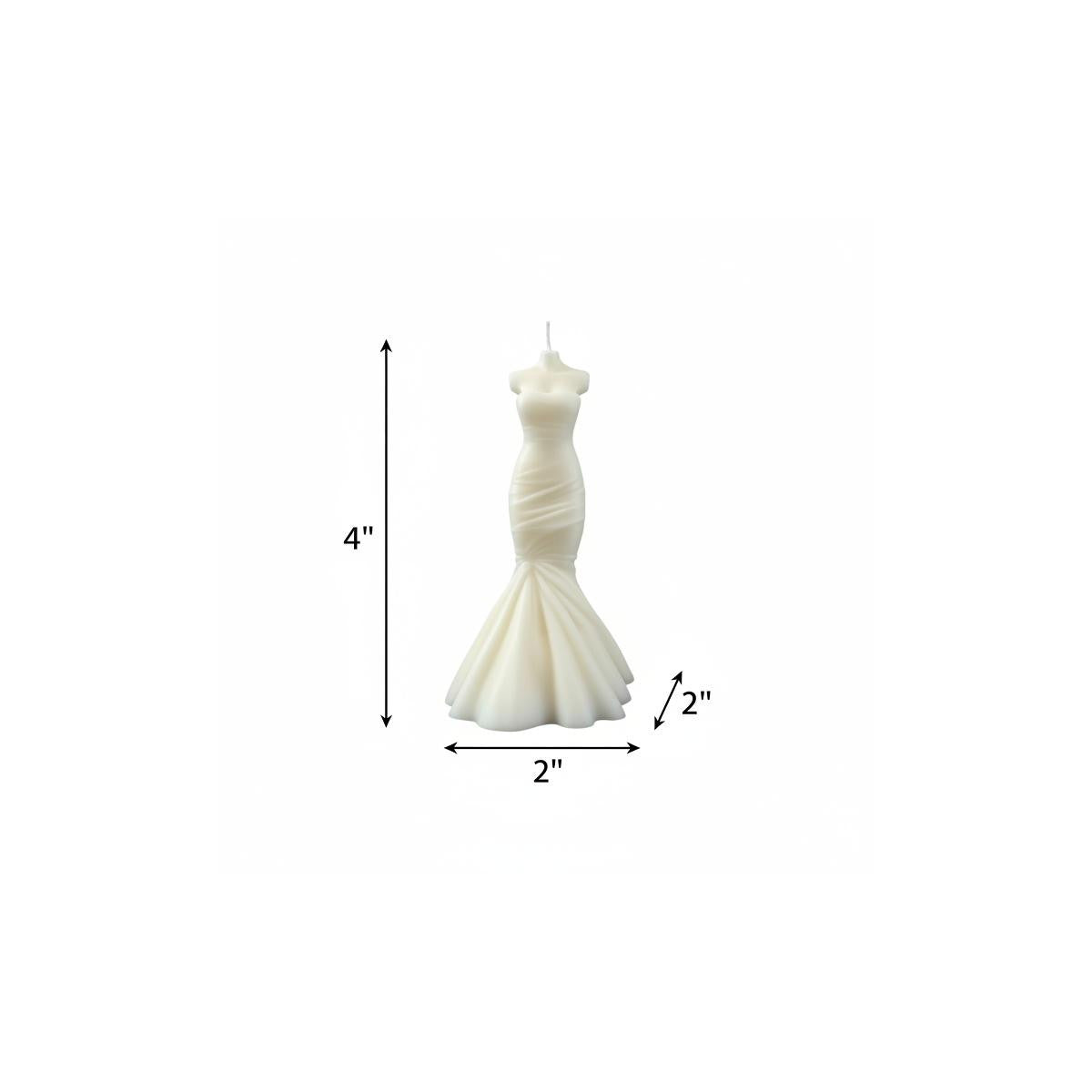 4" Ivory French Market Scented Dimensional Form Candle