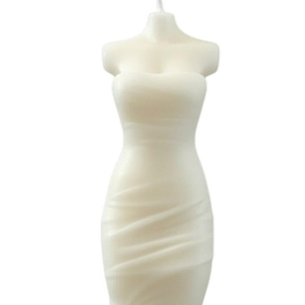 4" Ivory Lily of the Valley Scented Dimensional Form Candle