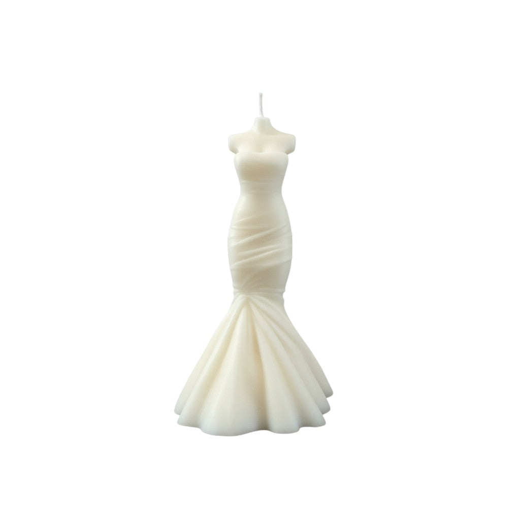 4" Ivory Sandalwood Scented Dimensional Form Candle