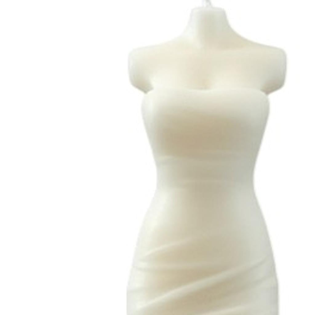 4" Ivory Sandalwood Scented Dimensional Form Candle