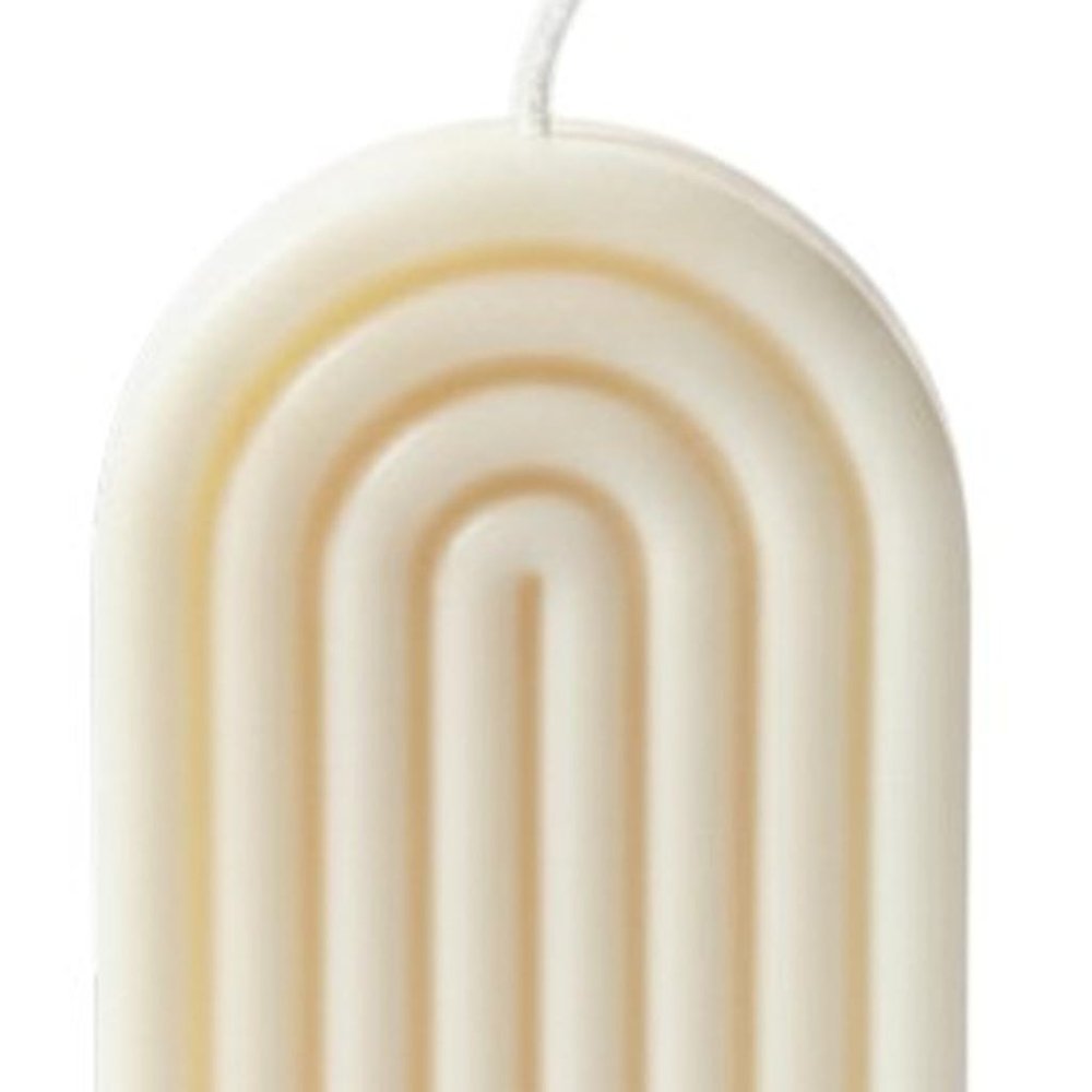 3" Ivory Unscented Candle Round Pillar