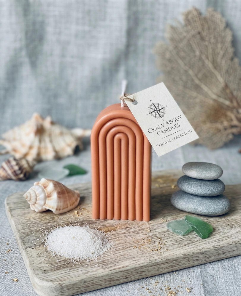3" Almond French Market Scented Candle Round Pillar