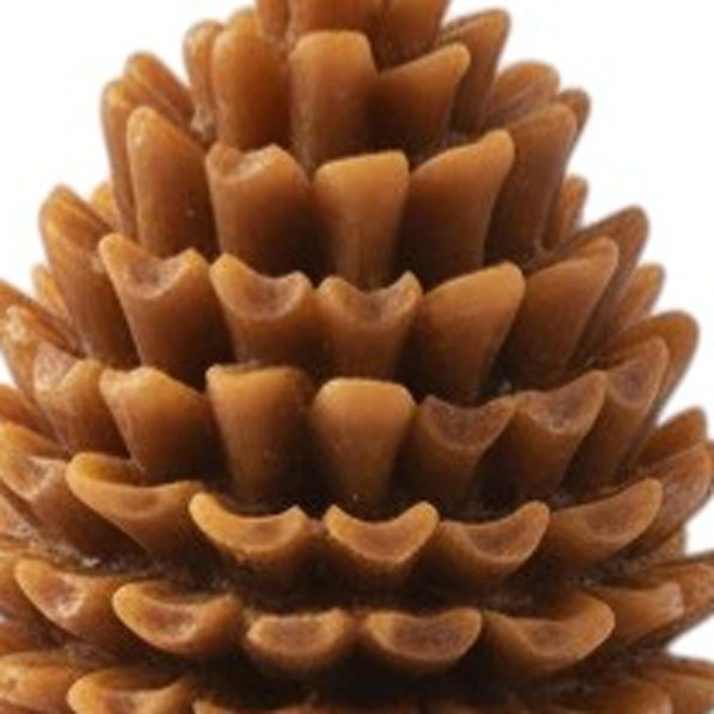 3" Brown Cinnamon Scented Dimensional Pinecone Candle