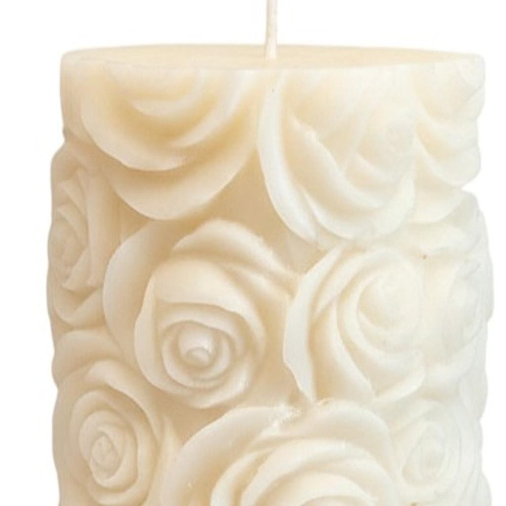 2" Ivory Clean Cotton Scented Candle Cylinder Pillar